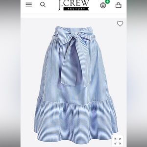 Tie-waist Midi Skirt